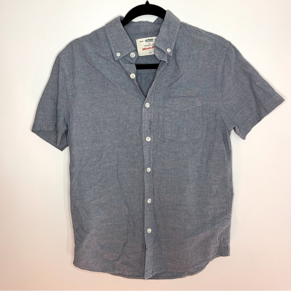 Urban Pipeline Short Sleeve Awesomely Soft Ultimate Shirt Button Up S
